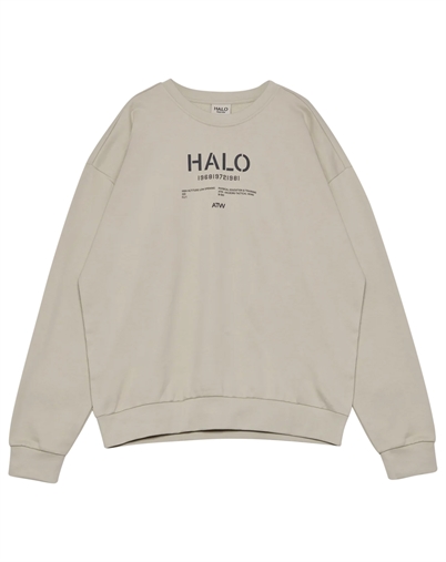 Halo - Graphic Boxy Crew  - Oyster Gray 